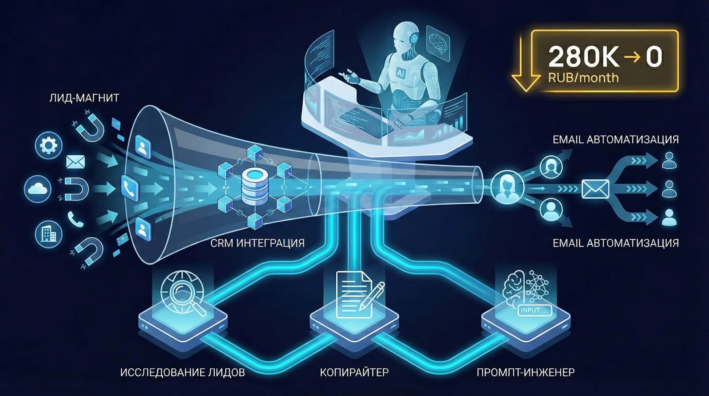 Три AI-скилла закрывают подготовительную часть работы отдела продаж: поиск лидов, контент, промпты